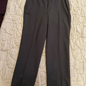 Dark gray slacks